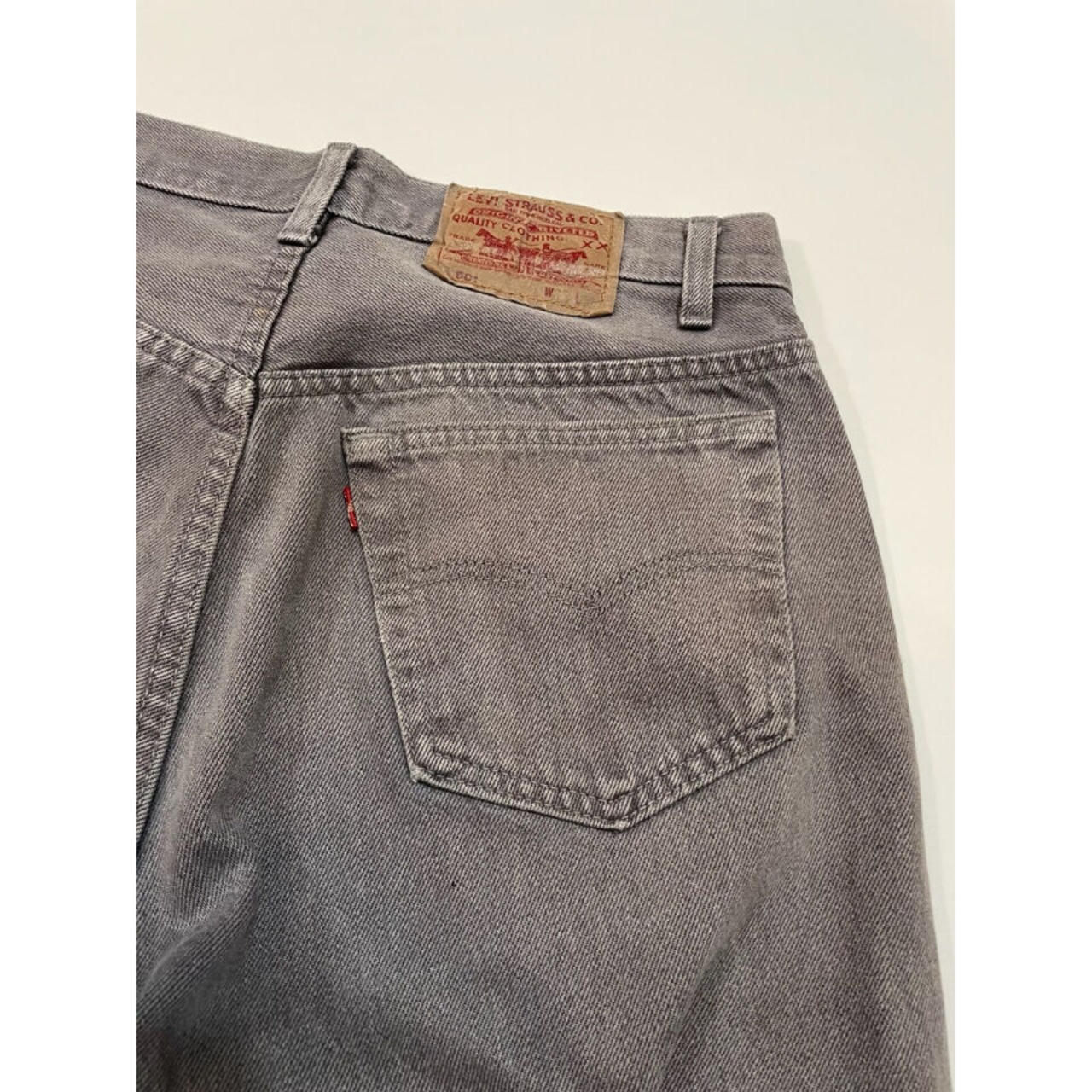 90s Levi’s 501-4652 GRAY DENIM PANTS MADE IN USA  Size W33L30→W30L30