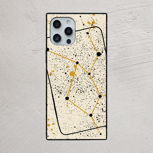 受注生産 iPhoneケース 星座ラインのミニマル天体図｜星図風 STAR054A