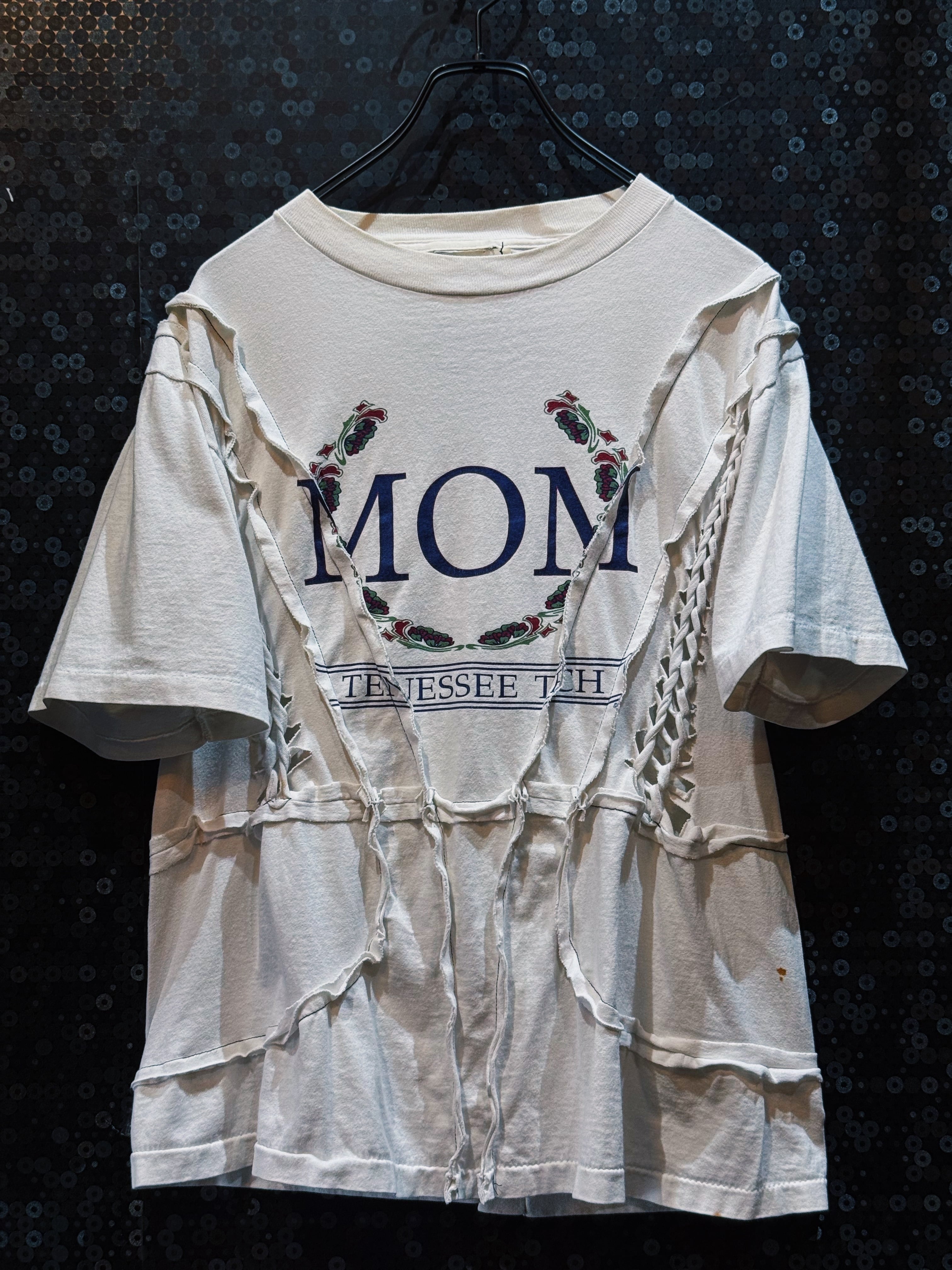 【ÆIEM】"再倖築”vintage Braided specifications tight T-shirt