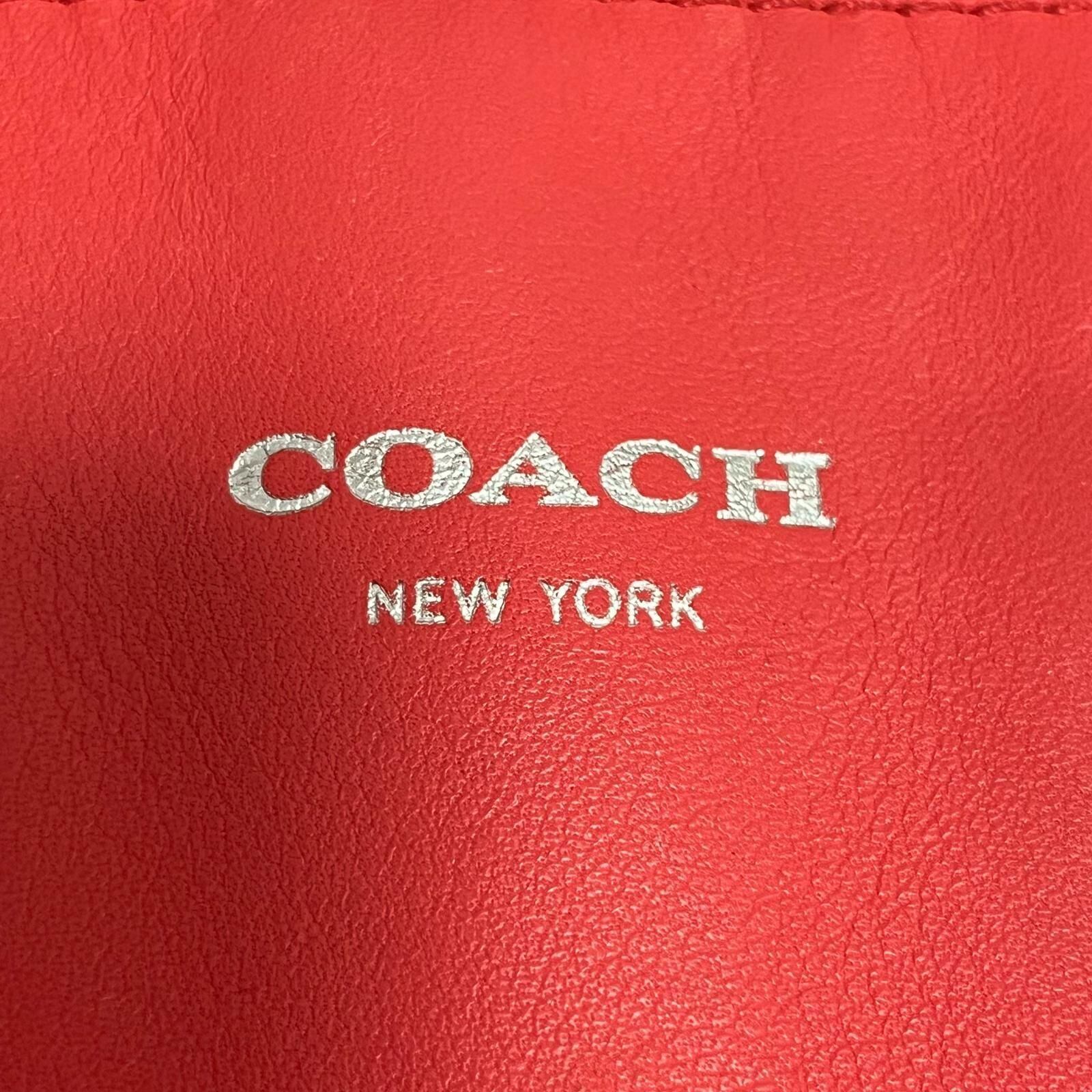 COACH】コーチ 無地ハンドバッグ レザー 2WAYショルダーバッグ レザー