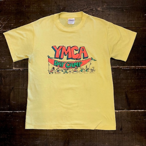USED USA製 YMCA DAY CAMP Tシャツ ADULT S　