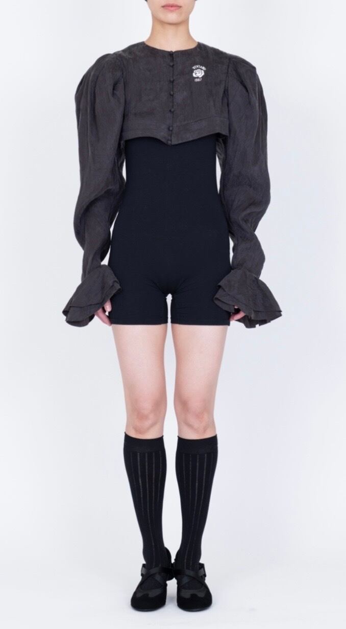 26SS】VIVIANO TAILLE BLOUSE (BLACK) VW-SS26-SH03 | IAAAM ONLINE STORE