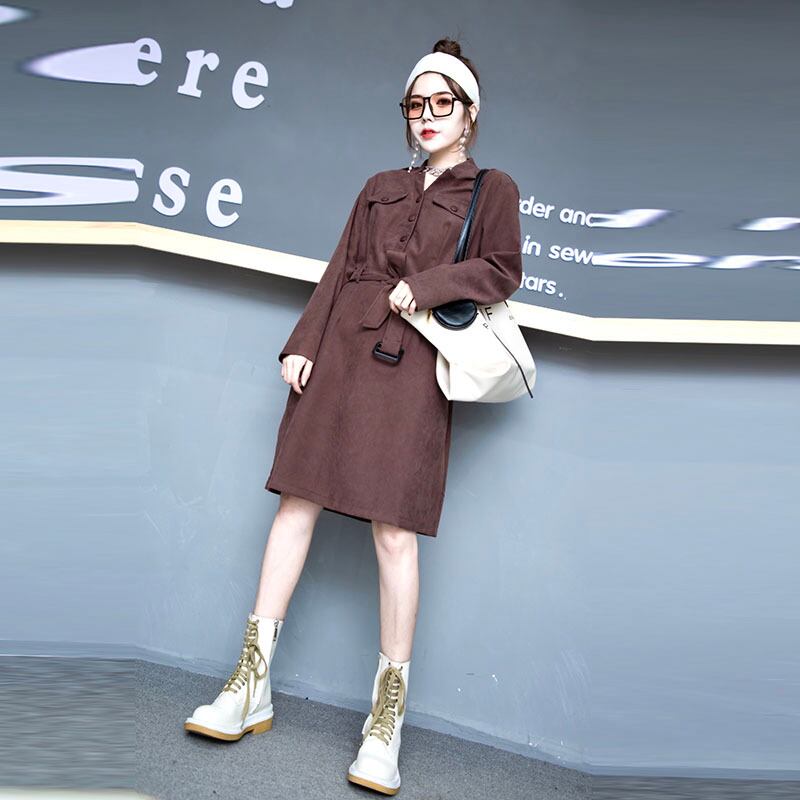 プラスサイズの女性の2020年フレンチニッチレトロスカート女性ヘップバーンスタイルリトルブラックドレスファットmmシェーミングベルトドレス ミックスインファッション24543063933