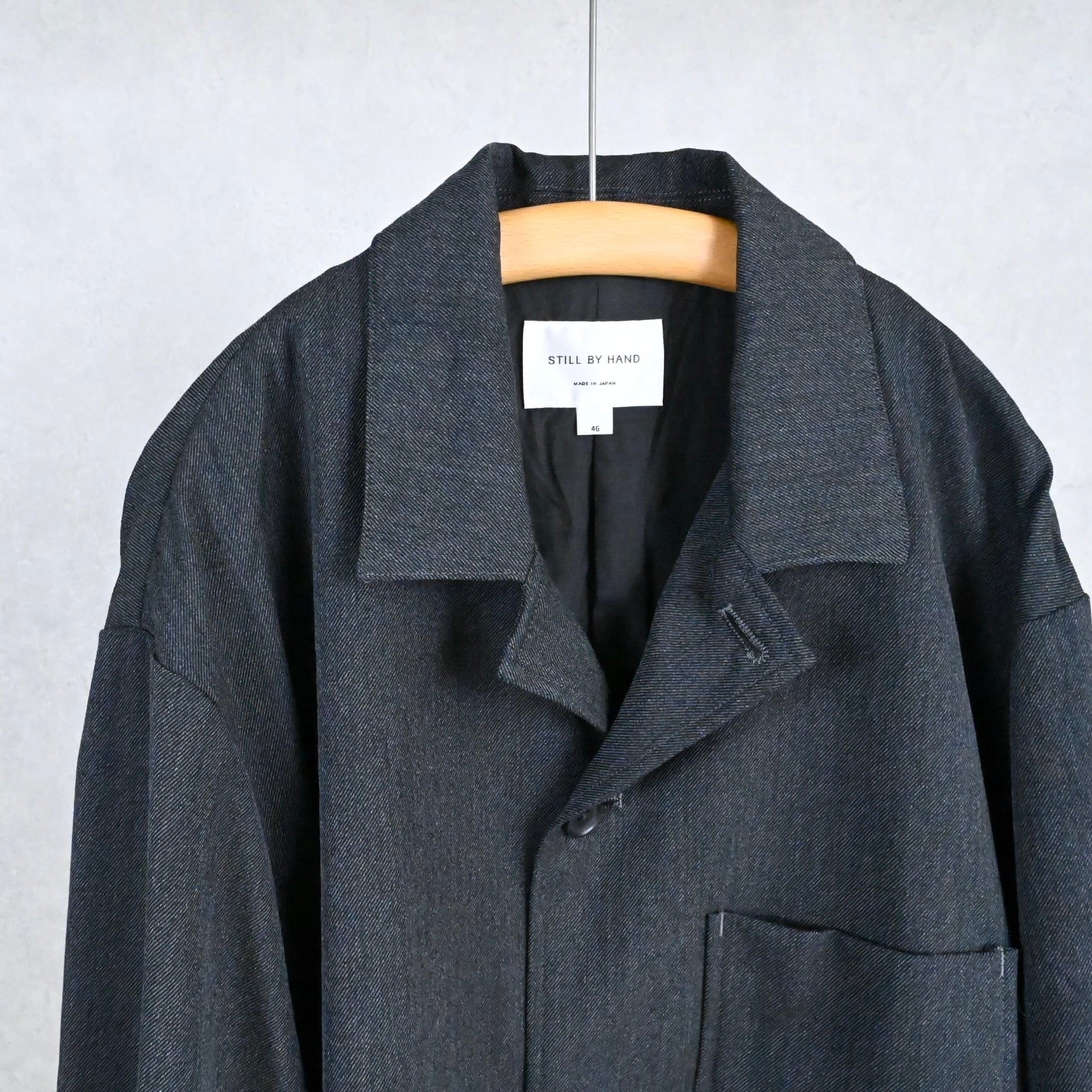 【新品】STILL BY HAND 25AW ウールサージカバーオール Mサイズ 25AW》【STILL BY HAND】WOOL SERGE COVER ALL JACKET スティルバイ