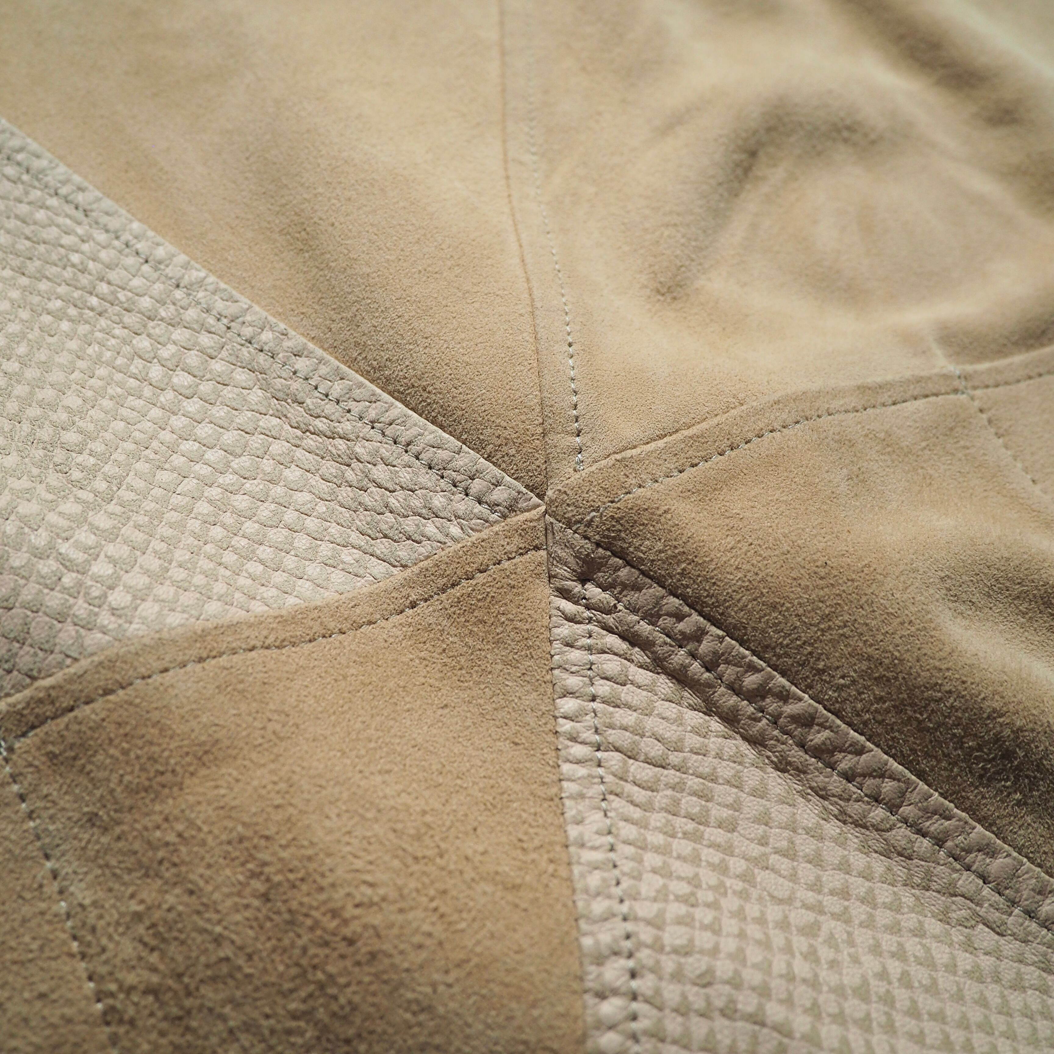 ” Unknown ” suede leather custom vintage loose pull over Tee