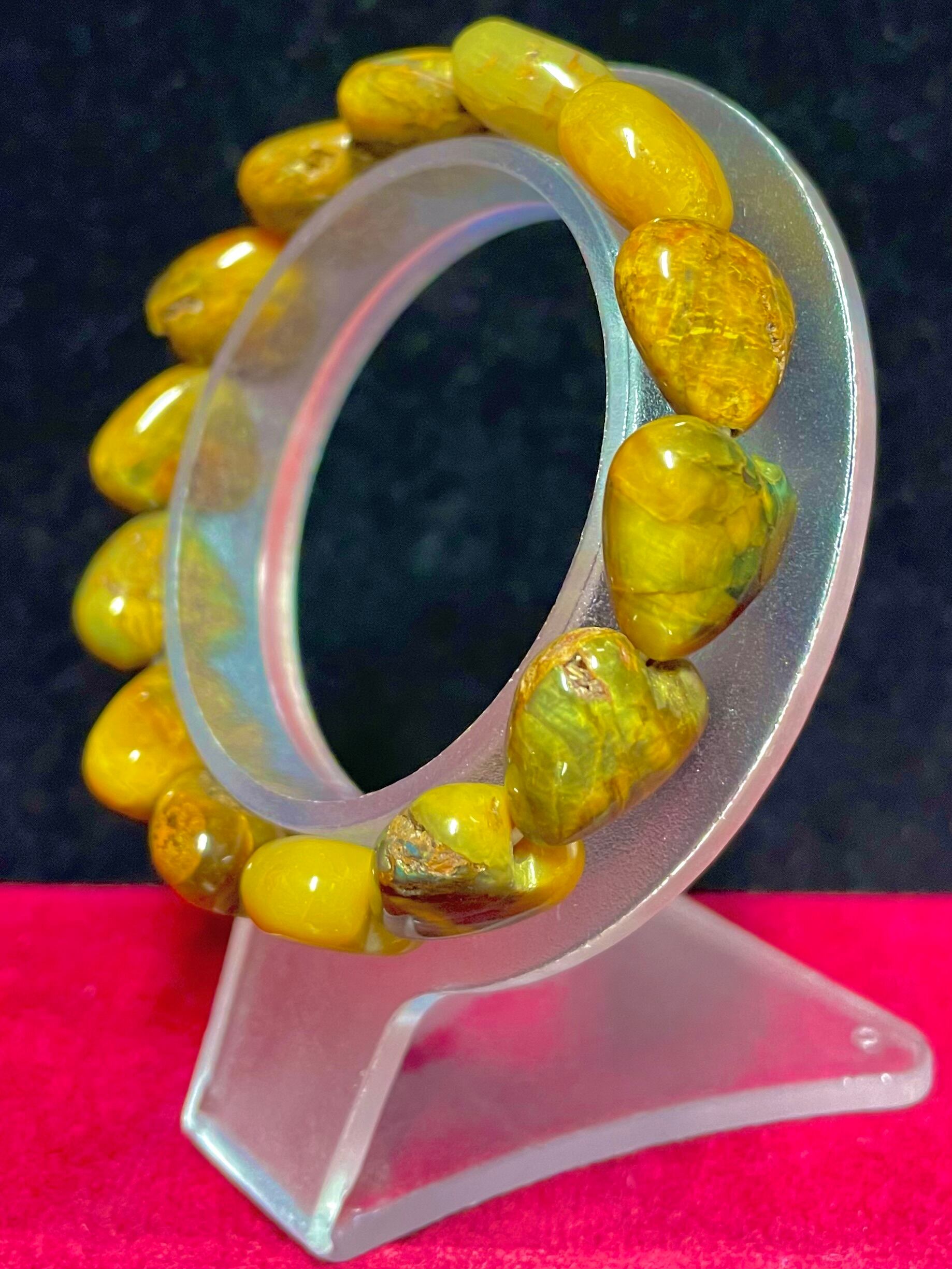 4) ポジティブ・エナジーの引き寄せ「タイガーアイ」ハート・ブレスレット