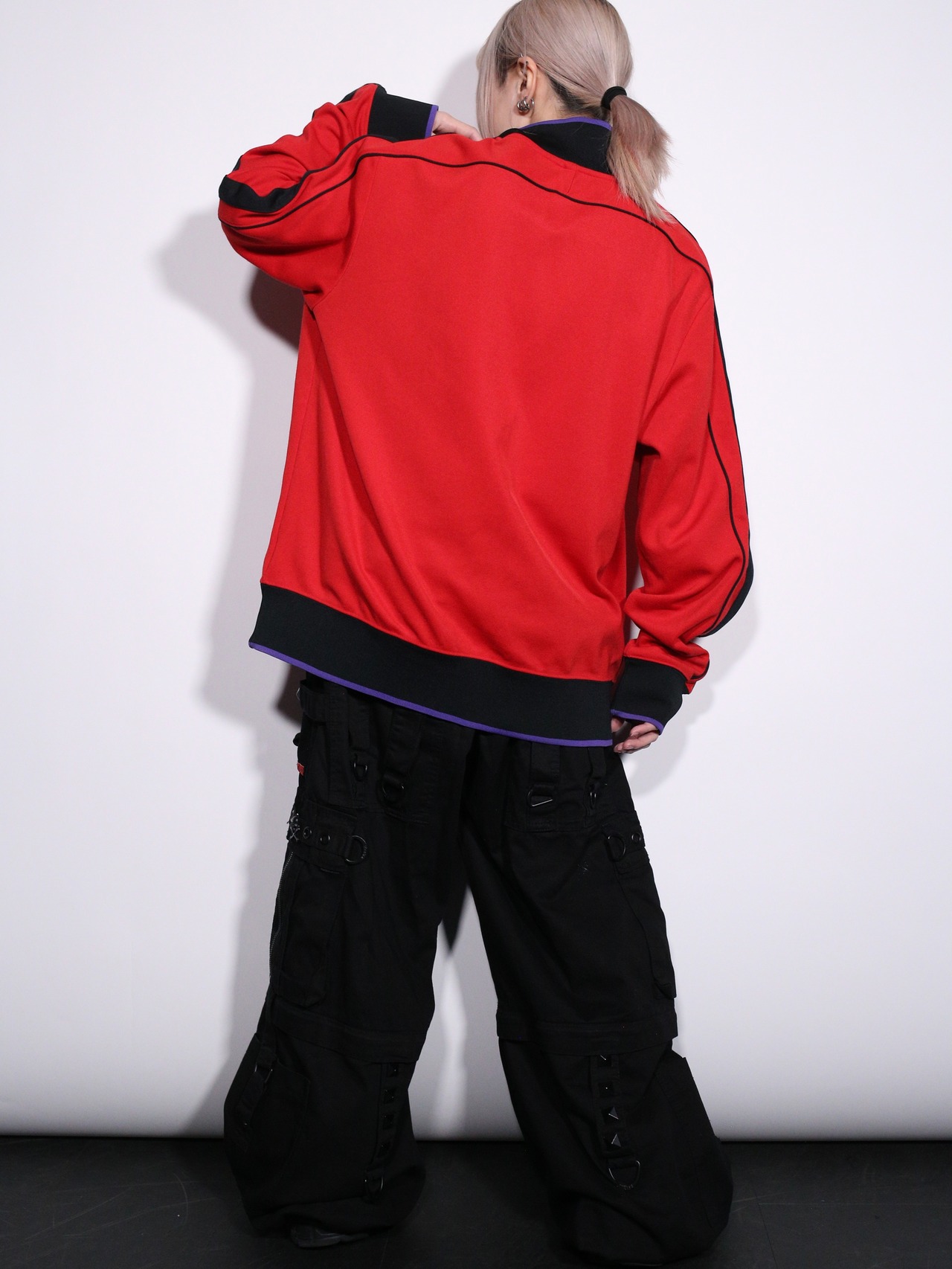 "NIKE" good coloring over silhouette track jacket - 5