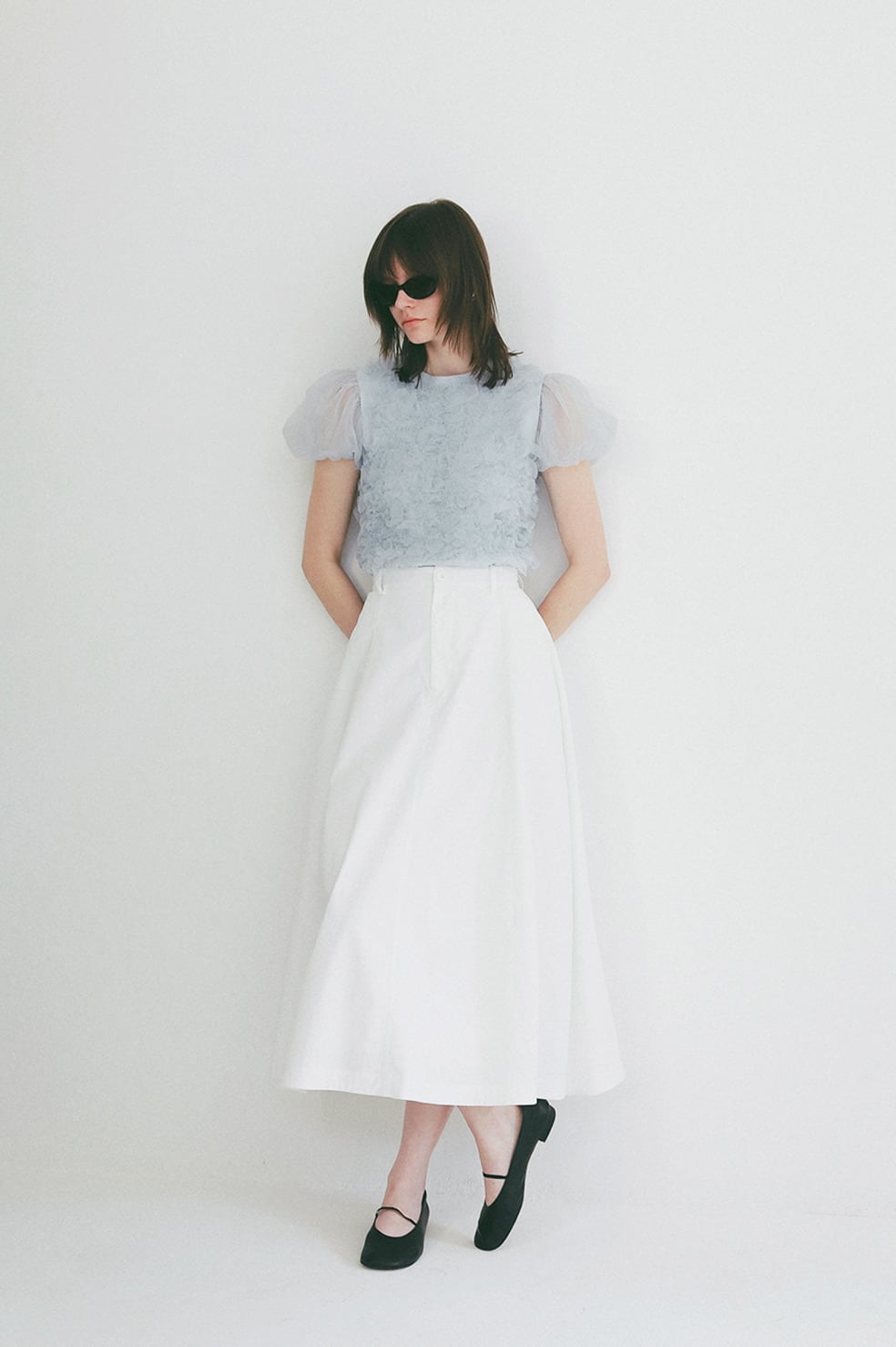 試着のみ CLANE クラネ TULLE VEST LAYERED TOPS TULLE VEST LAYERED TOPS｜TOPS(トップス)｜CLANE OFFICIAL ONLINE STORE