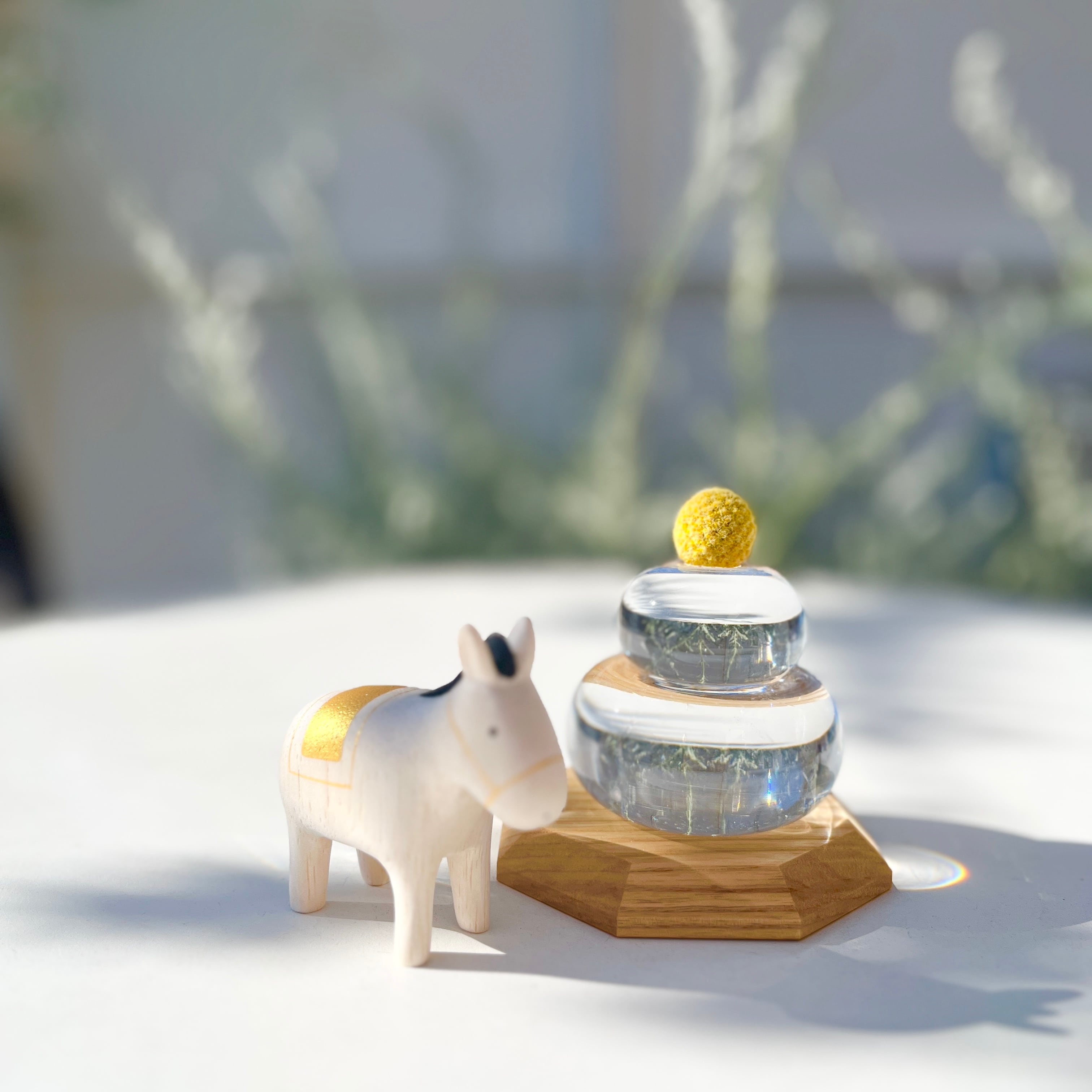 FUKU GLASS WORKS ガラスの鏡餅 | ihana design(イハナデザイン）