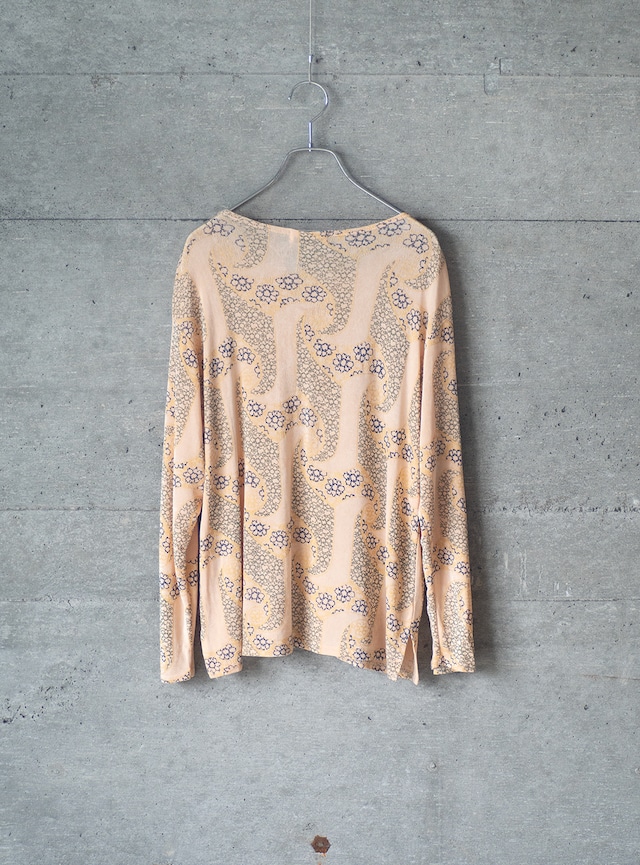 "One Second" used Jacquard stitch crew-neck