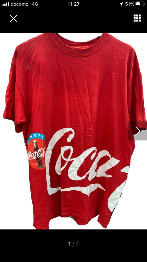USA製90’sコカコーラ半袖Tシャツ　L