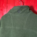 Timberland/ハーフジップフリース/ダークグリーン/刺繍ロゴ/アウトドア