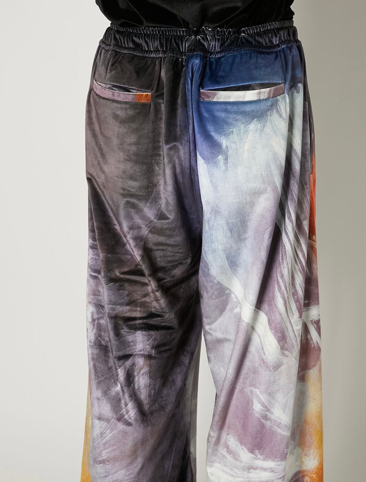 TAAKK PAINTED VELVET TROUSERS(ORANGE) TA23AW-PT079 | IAAAM ONLINE