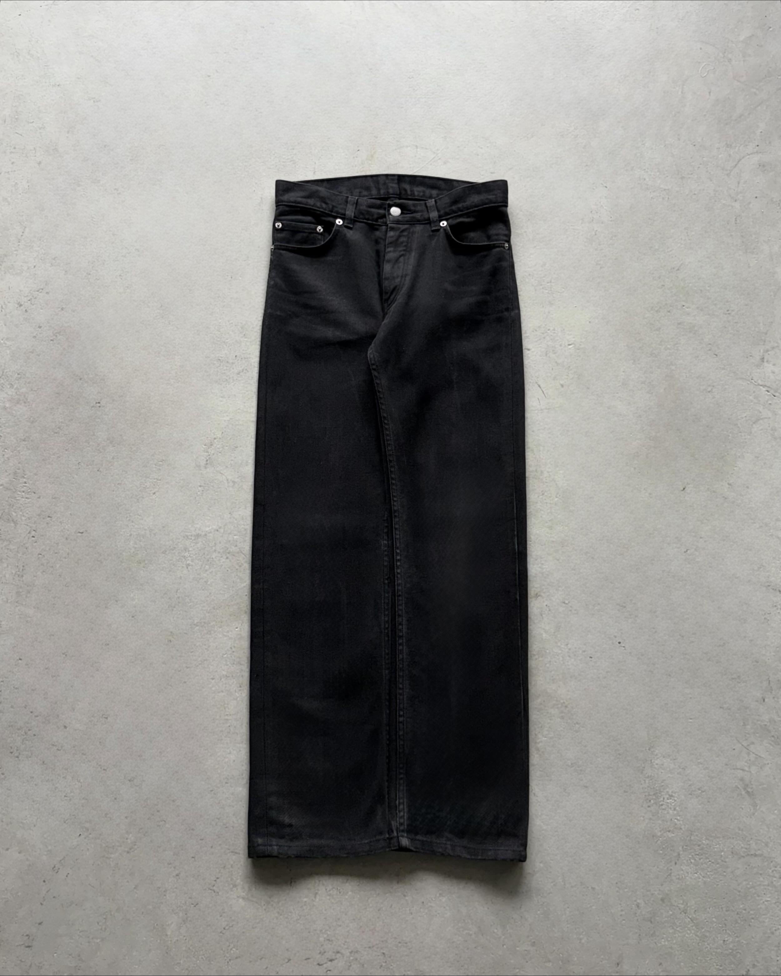 1999 Helmut Lang - cotton black denim pants | lev.market