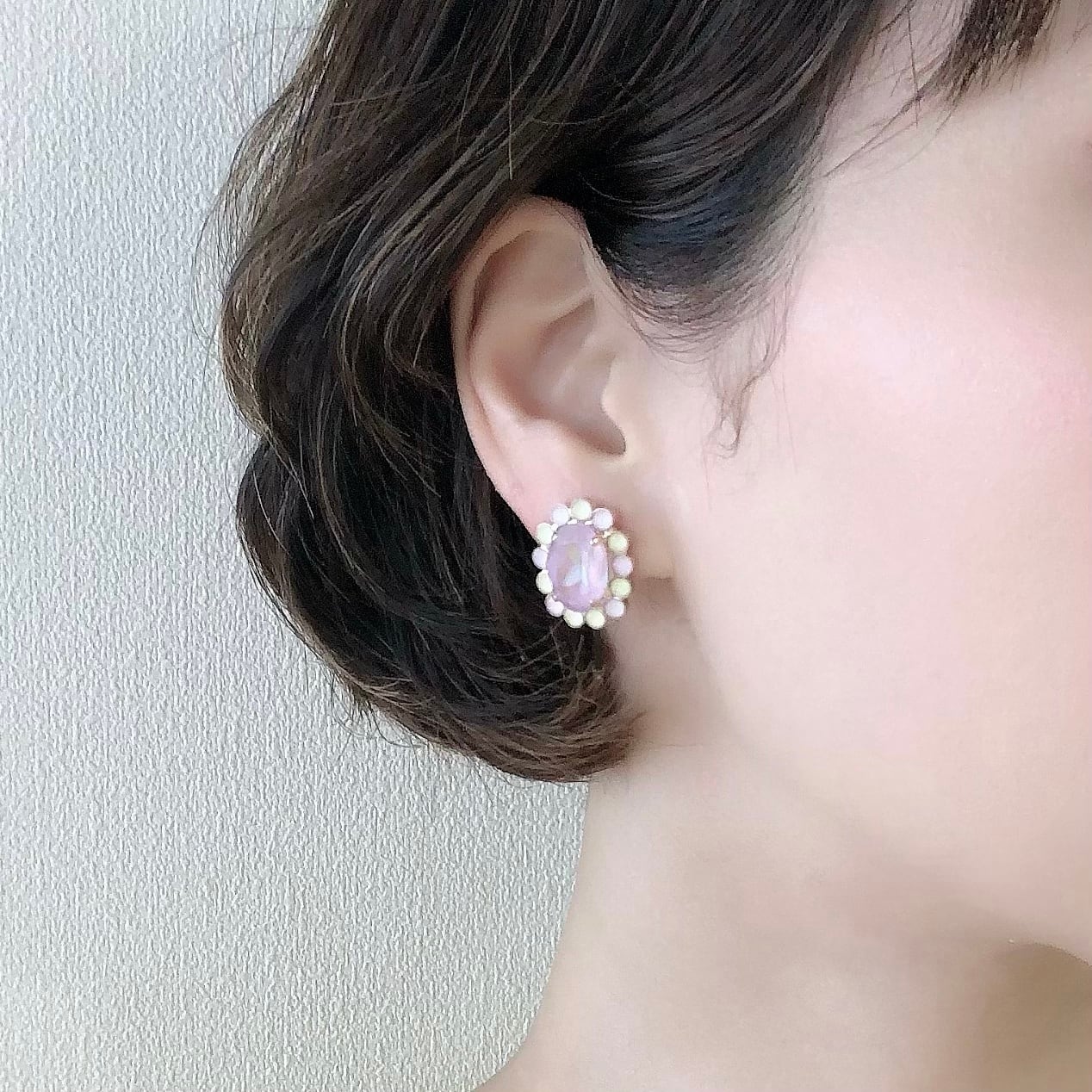 ロココキャンディ オーバルピアス | MAKI NUMOTO (マキ ヌモト