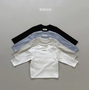 【取寄】teteco ラベルシングルTシャツ｜秋服｜韓国子供服｜ 26/AT