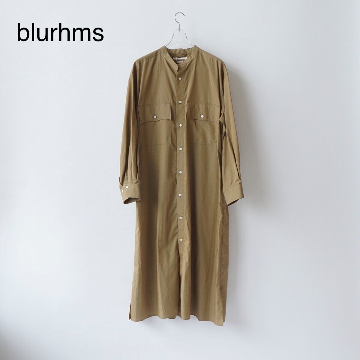 blurhms/ブラームス・ Chambray Officer Dress