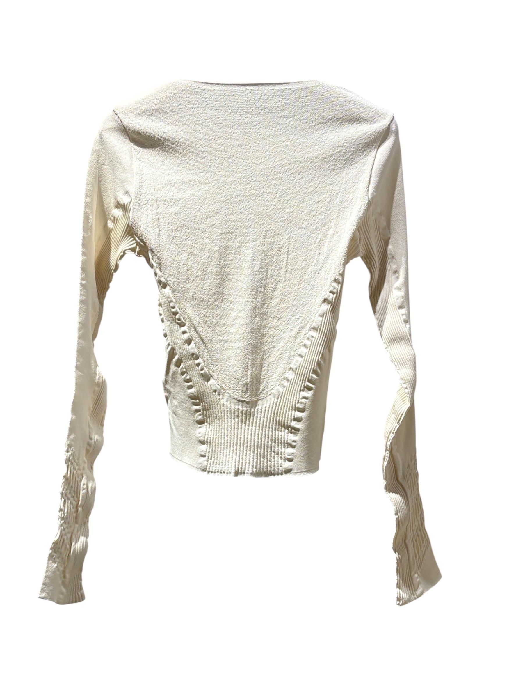 26SS】MUKASA ムカサ / レーストップス 長袖 / hole lace top | TRENT