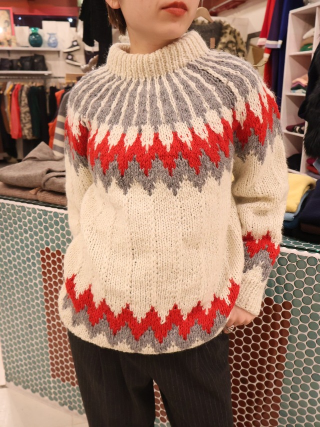 nordic knit sweater【1968】