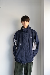 FILA navy nylon hooded jacket