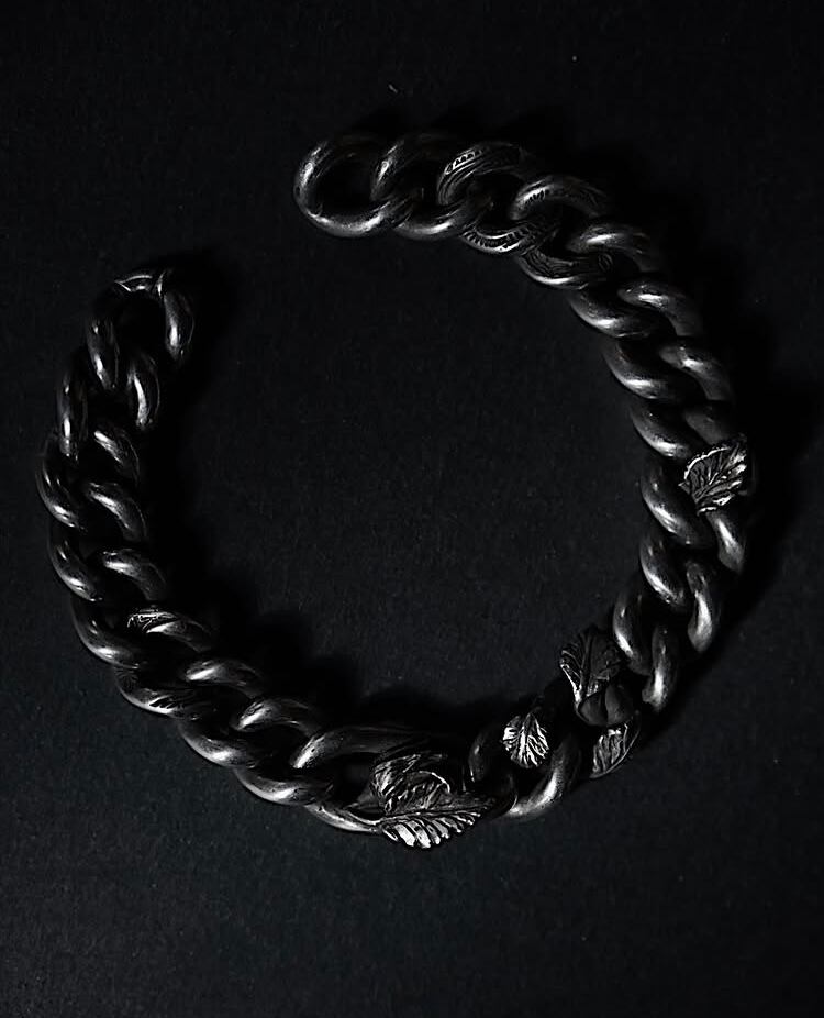 WERKSTATT MUNCHEN / BRACELET CURB CHAIN ROSEBUD | max's