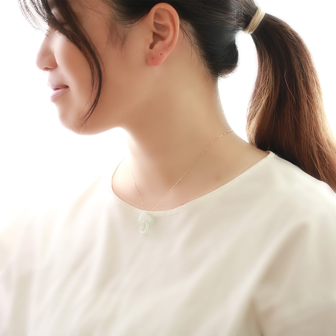 翡翠ダブルフープペンダントトップ double hoop A貨翡翠 jd_pt1265