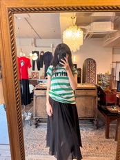 JUICY プリントボーダー Tシャツ
