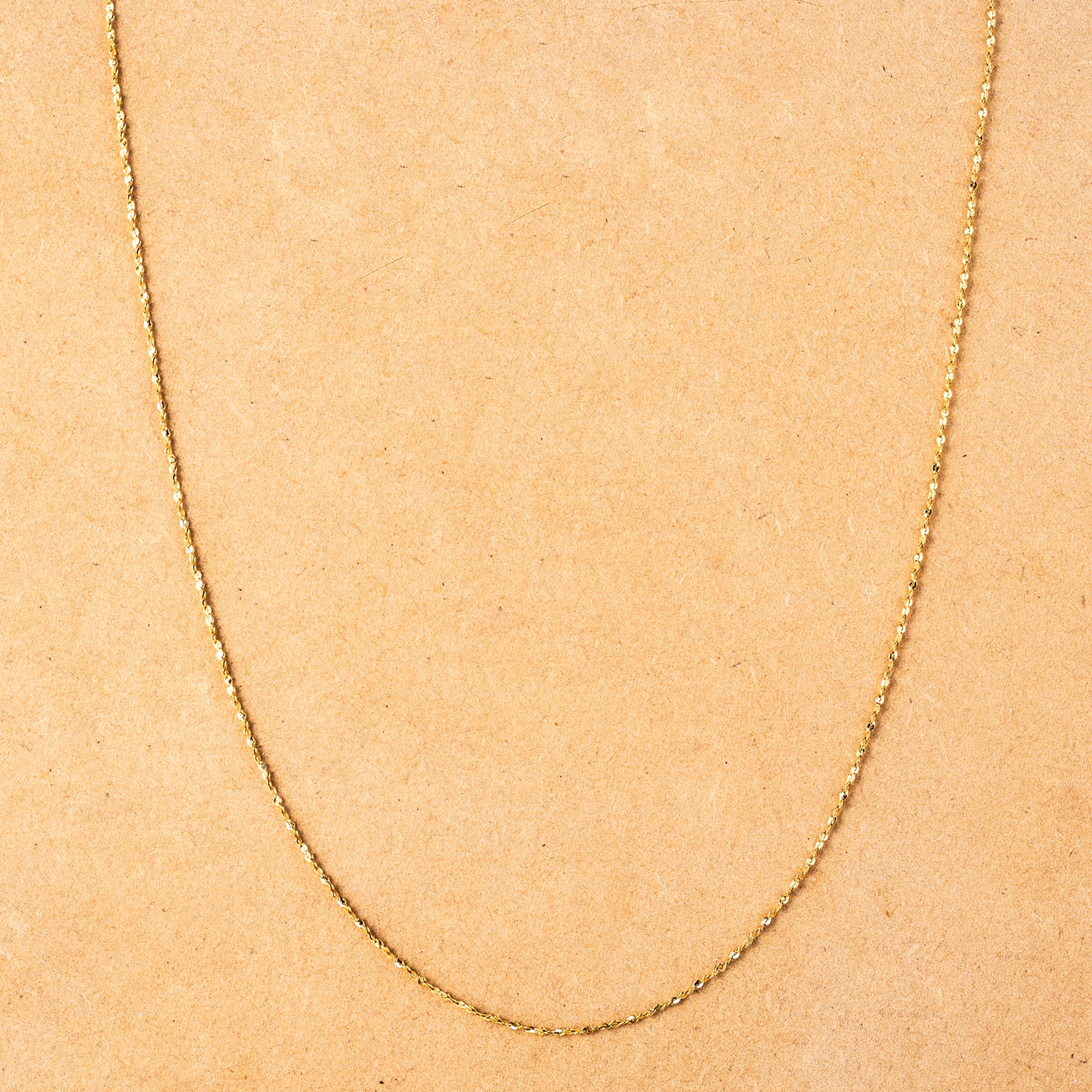 【Puente】Skin Necklace simple thin chain stainless silver gold N047