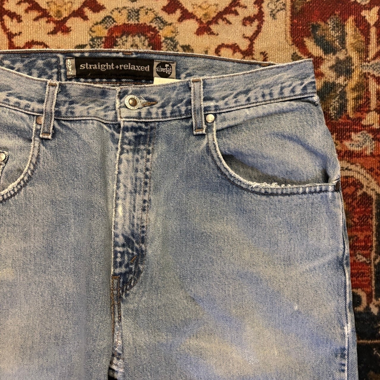 90s USA製 Levi's Silber Tab LEAN シルバータブ デニムパンツ W32 L30