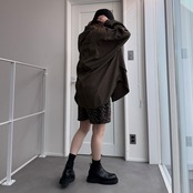 zipデザインオーバーSH/ブラウン