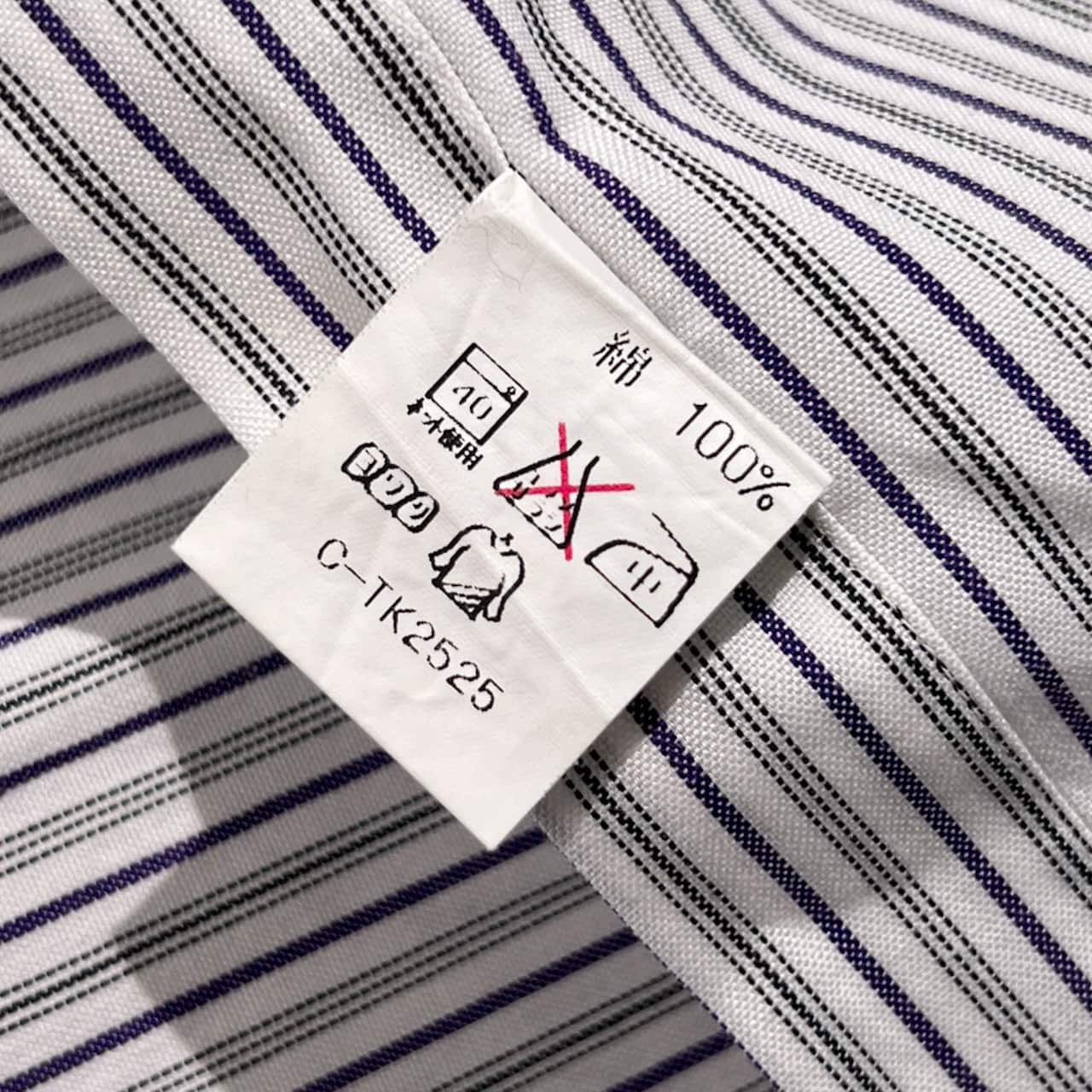 90s 00s Polo by Ralph Lauren ポロ ラルフローレン LOWELL ストライプ 長袖 ワイシャツ ドレスシャツ サイズ 42-82 /ホワイト×パープル メンズ ビンテージ