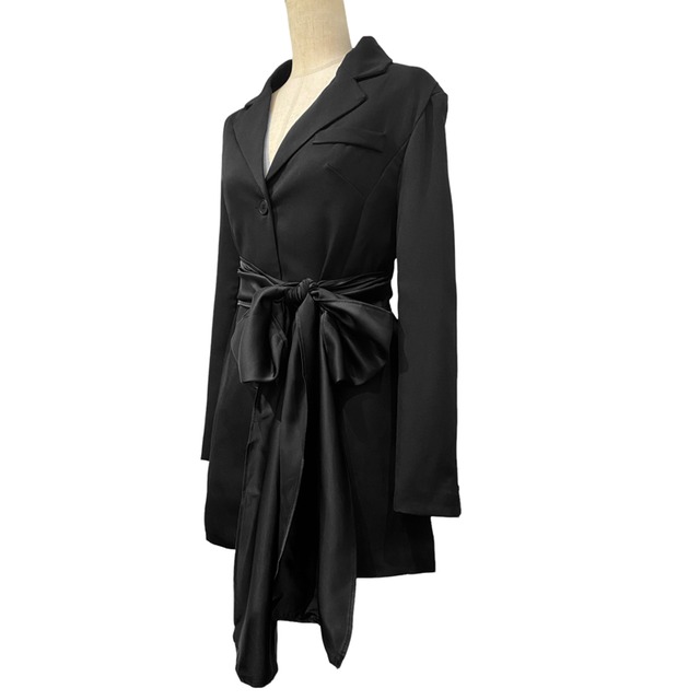 RIMI&Co. SELECT　ワイドショルダースモーキングジャケットドレス