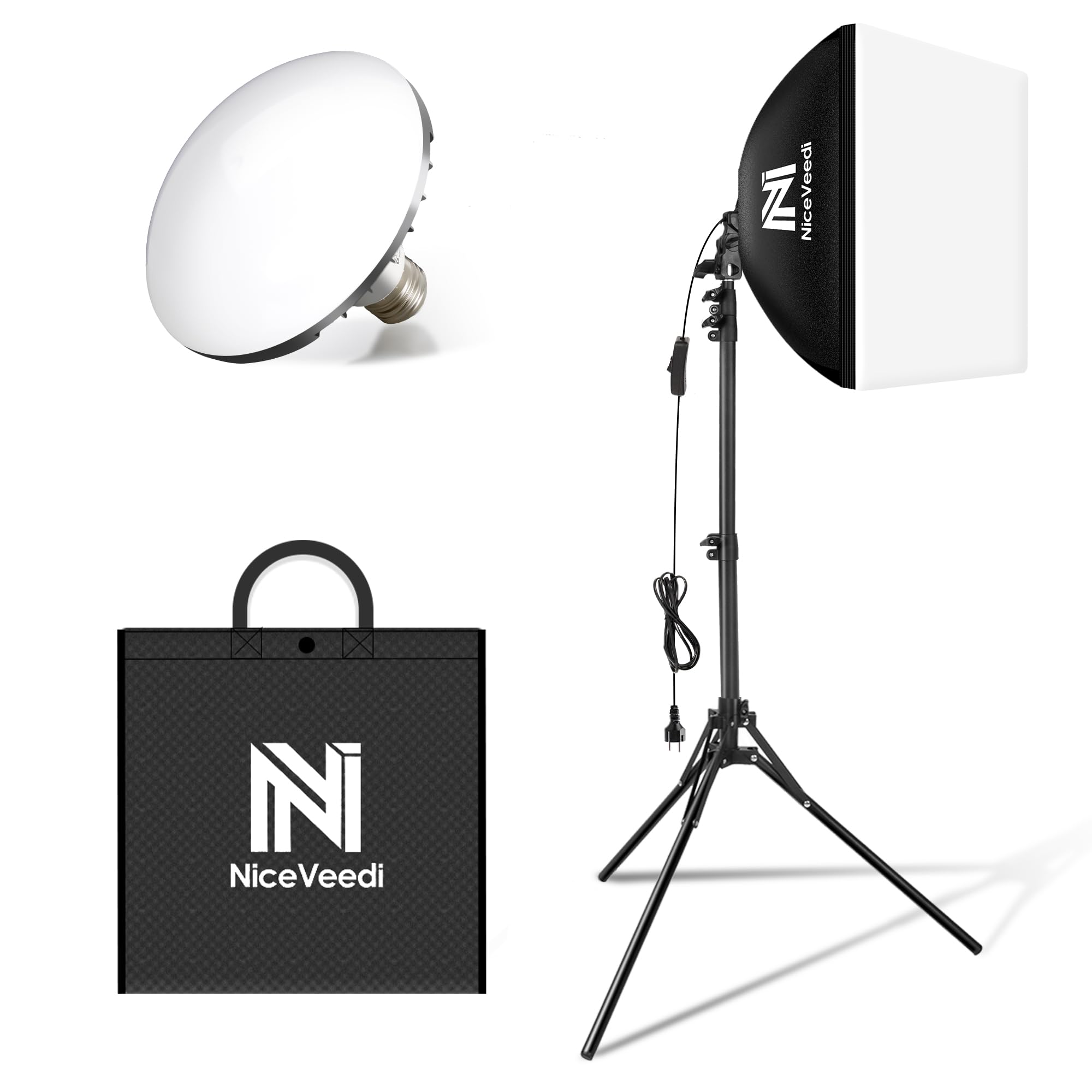 写真撮影ソフトボックス 40x40cmライトボックス LED 撮影用照明キッ