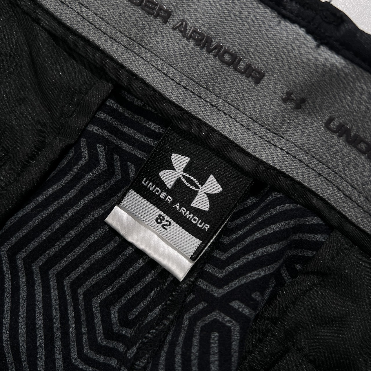 UNDER ARMOUR アンダーアーマー チェック柄 ストレッチ ゴルフ パンツ サイズ 82 /ブラック系 メンズ スポーツウェア