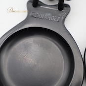 フラメンコ パリージョ カスタネット ブラック系 HERNANDEZ 楽器 小物 小道具 ペア 両手 黒 橙 ケース付き 艶 発表会 舞台 レッスン 練習 ダンス小物 パフォーマンス フラメンコ用品 オレンジ系