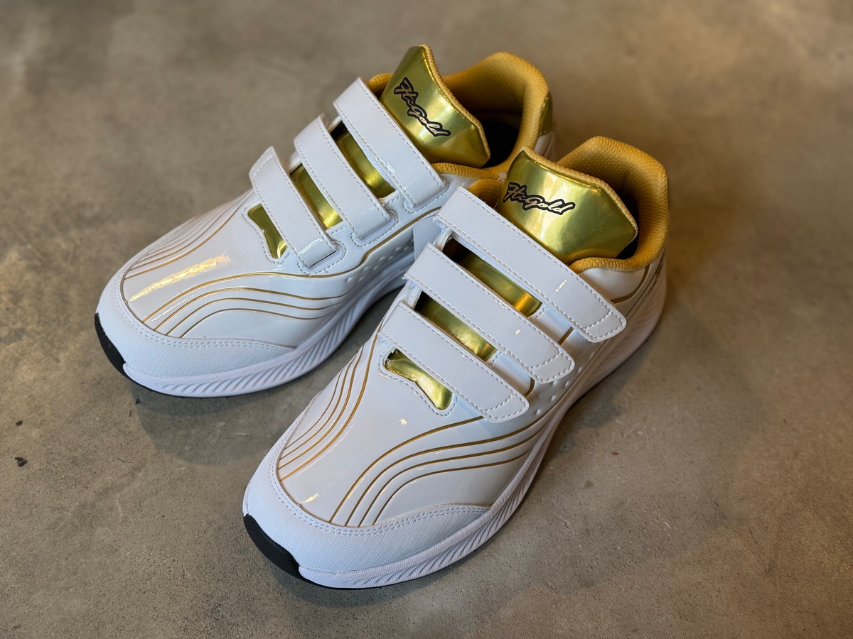Hi-GOLD】トレーニングシューズ ホワイト×ゴールド | 野球専門店87スポーツ