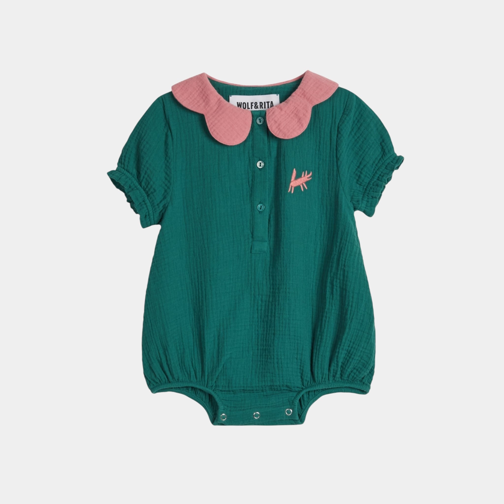 〈 WOLF&RITA 25SS 〉 MIMOSA - JUMPSUIT / ロンパース / BLACK FRECKLES