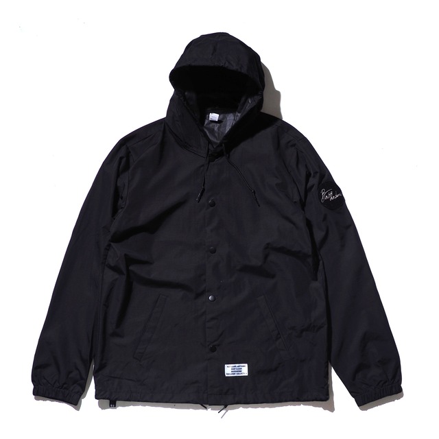 bassandme field fooded coach jkt TYPE-BLACK-REFLECTOR-WIND&RAIN BLOCK