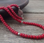Mandi/マンディ Antique Beads Necklace(60cm)(Red)
