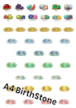 Birthstone-themed digital elements designed to be mixed and matched in endless combinations誕生石モチーフのデジタル素材セットです