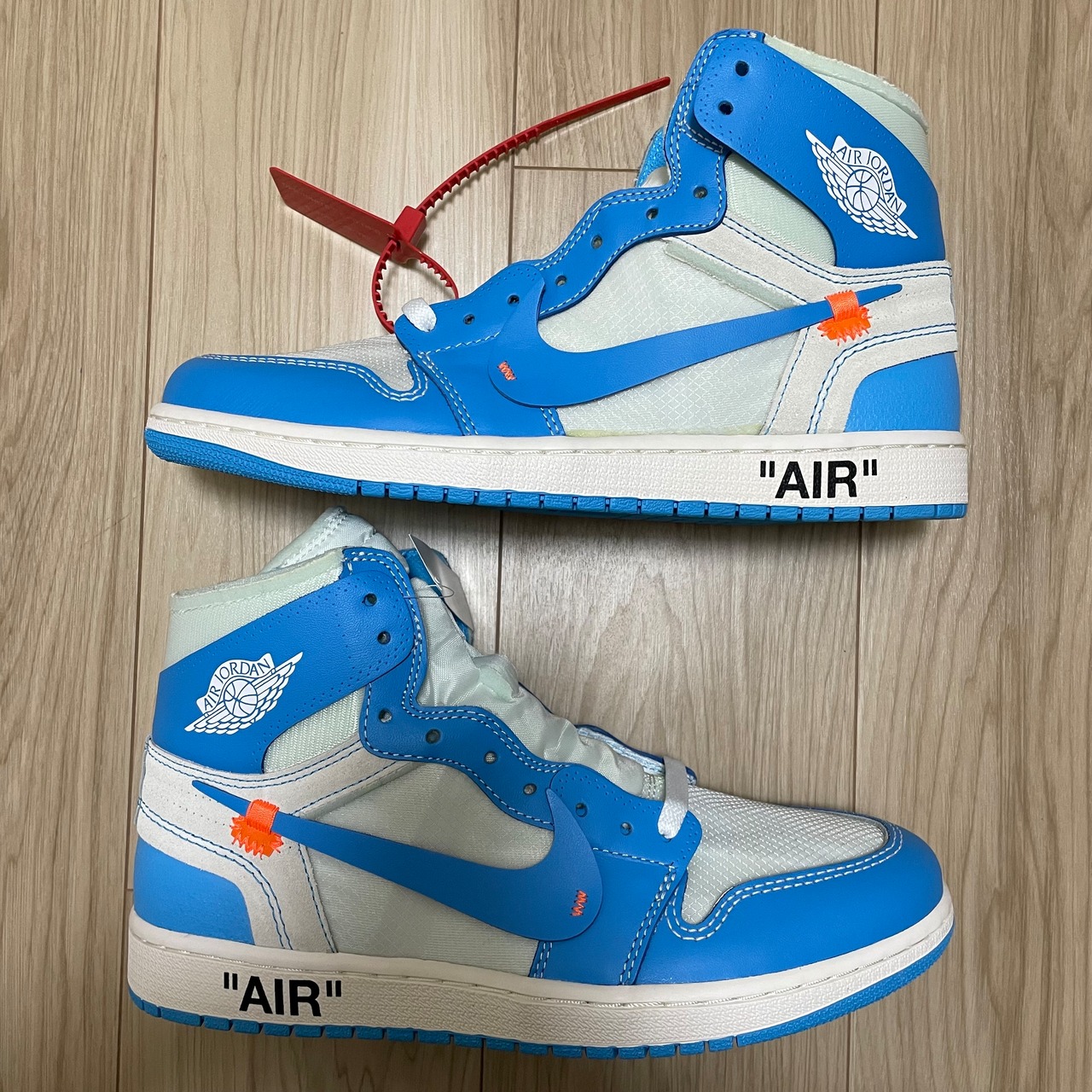 ×OFF WHITE AIR JORDAN 1 NRG POEDER BLUE AQ0818-148