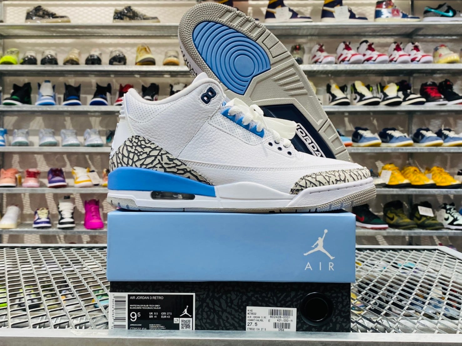 NIKE AIR JORDAN 3 RETRO UNC 27.5cm CT8532-104 6447 | BRAND BUYERS  