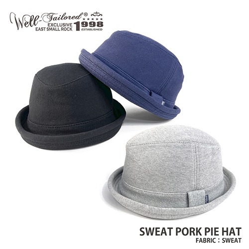 Well-Tailored / ウェルテイラード Sweat Porkpie Hat (KKH-064) ポークパイハット スウェット 折りたためる レディース メンズ ブランド