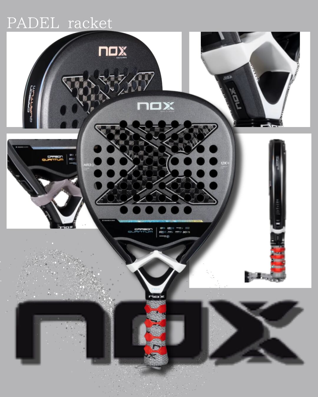 Quantum 12K Carbon パデルラケット