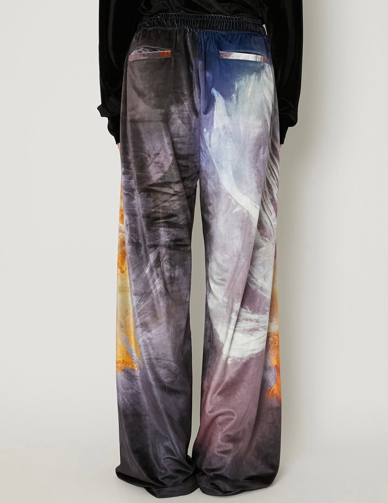 TAAKK PAINTED VELVET TROUSERS(ORANGE) TA23AW-PT079 | IAAAM ONLINE