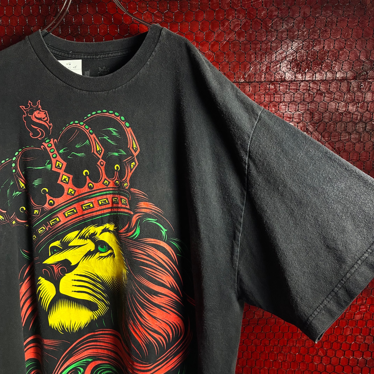OGABEL グラフィックTシャツ ライオン ラスタカラー ビッグサイズ