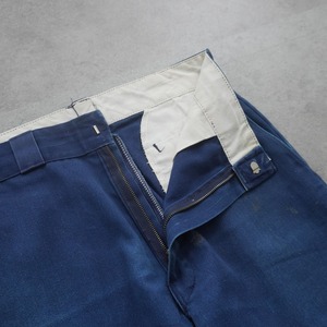 80s Dickies 874 work pants "made in USA" navy [W32L29相当] 古着 (状態考慮)