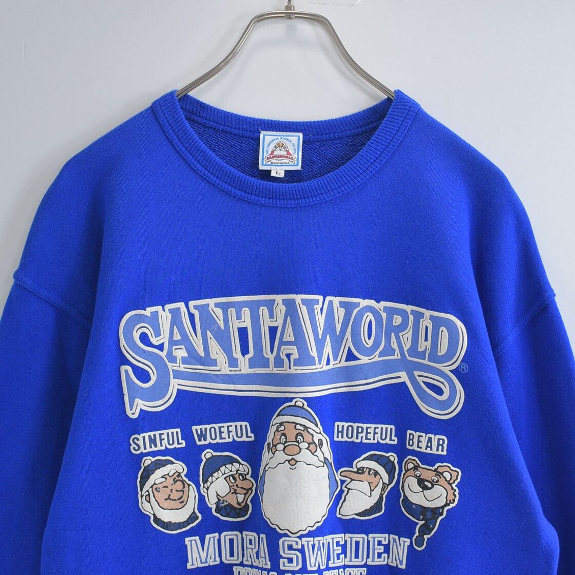 90s 日本製 SANTAWORLD サンタワールド スウェットシャツ ヴィンテージ 