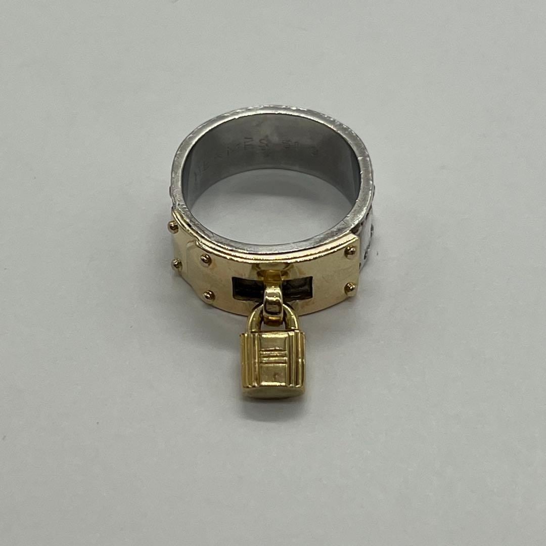 エルメス HERMES ケリー リング 表記サイズ51 SV YG コンビ 希少