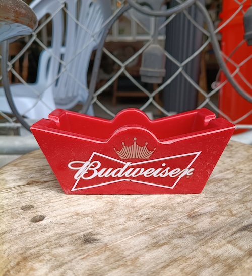 USアドバタイジング◆Deadstock Budweiser ashtray◆USA雑貨　アメリカン